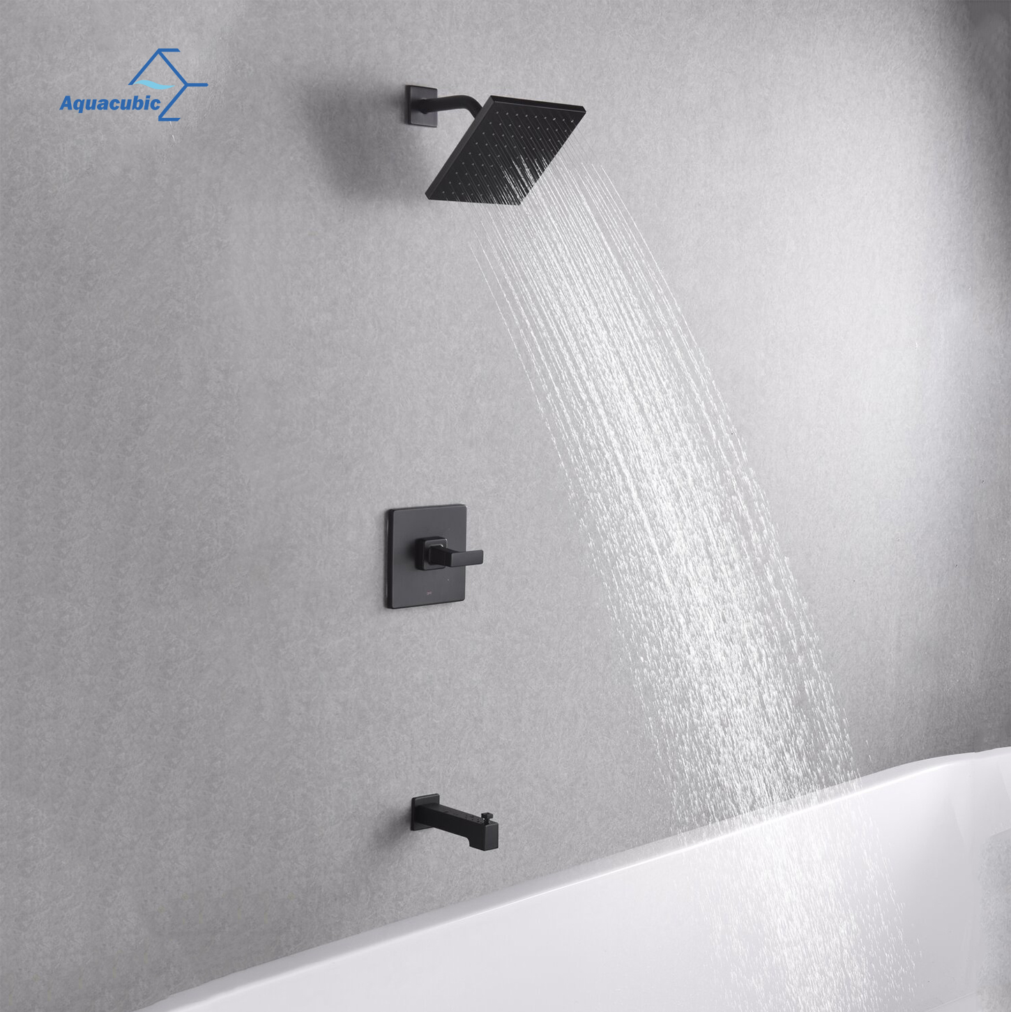 ارتفاع ضغط الأمطار دش صنبور مجموعات كاملة الحمام حوض الاستحمام حمام دش أسود نظام صنبور مجموعة