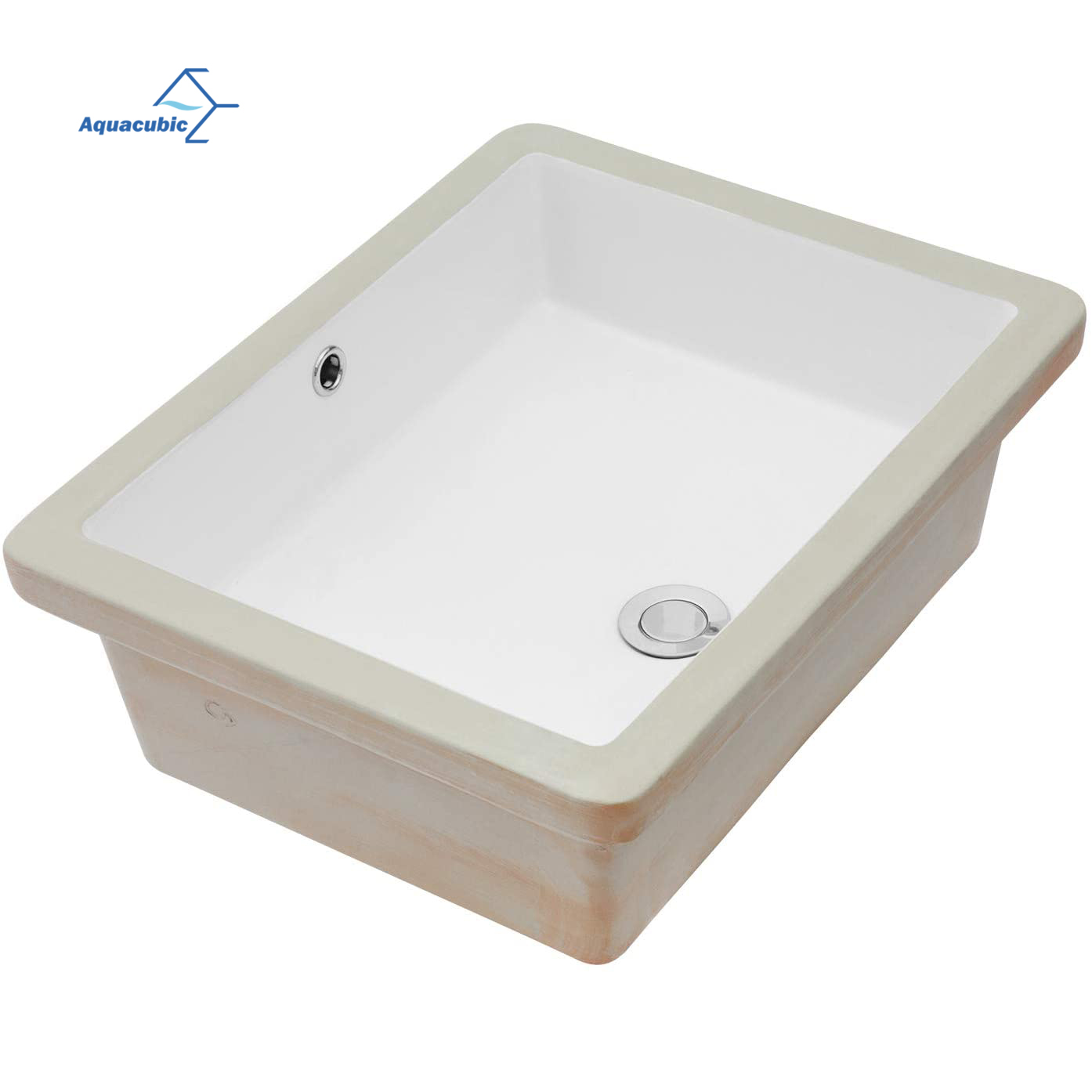 حوض غسيل مرحاض مستطيل الشكل من السيراميك عالي الجودة من Aquacubic