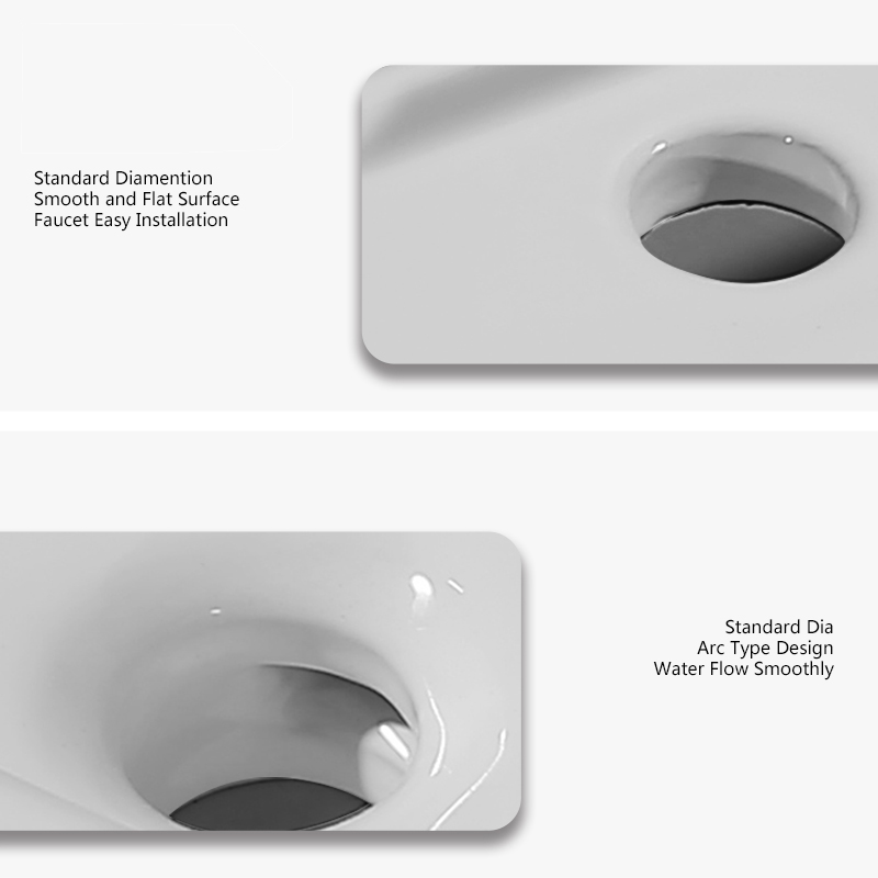 Aquacubic Drop-in ذاتي الحواف مستطيلة الحمام وعاء مزدوج الغرور الأعلى بالوعة باللون الأبيض