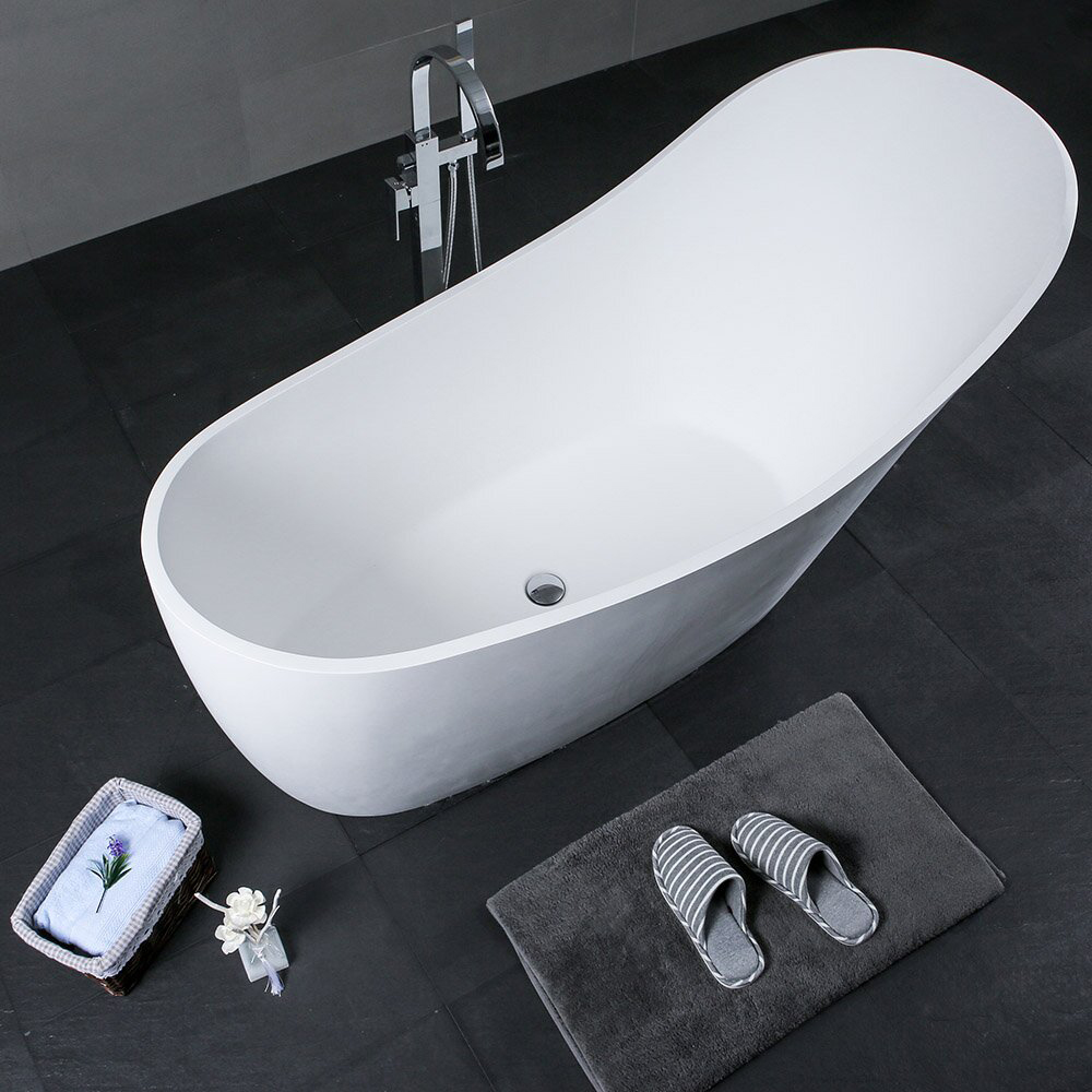 تصميم جديد حديث للمراهقين بيضاوي قائم بذاته للفندق مقاس 170 سم صغير الحجم حوض استحمام أكريليك منقوع