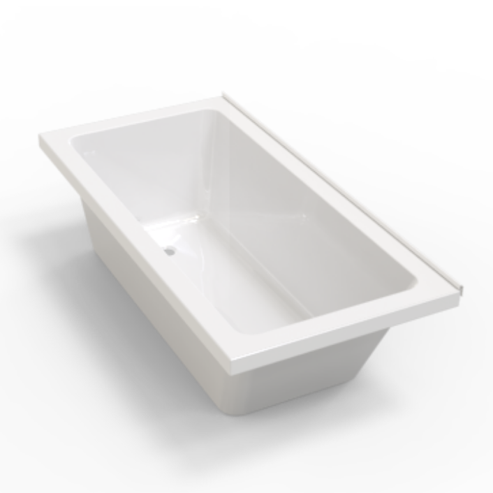لامع أبيض أكريليك تصميم معاصر حوض نقع حوض استحمام قائم بذاته AB1677