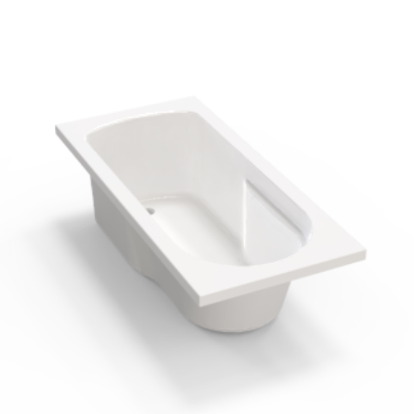 لامع أبيض أكريليك تصميم معاصر حوض استحمام قائما بذاته AB1808